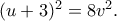 (u+3)^2=8v^2.