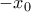 -x_{0}