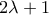 2\lambda +1