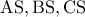 \rm AS,BS,CS