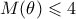 \displaystyle M(\theta) \leqslant 4