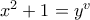 x^2+1=y^v