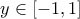 y\in[{-1,1}]