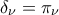 \delta_\nu=\pi_\nu
