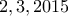 2,3,2015