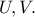 U,V.