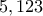 5,123