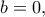 b=0,