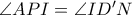 \angle API=\angle ID'N \angle API=\angle ID'N