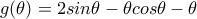 g(\theta )=2sin\theta -\theta cos\theta -\theta 