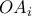 \overarrow{OA_{i}}