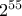2^{55}