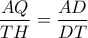 \dfrac{AQ}{TH}=\dfrac{AD}{DT}