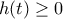 h(t) \geq 0