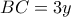 BC = 3y