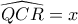 \widehat{QCR}=x