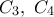 C_3,~C_4