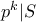 p^k|S