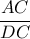  \dfrac{AC}{DC} 