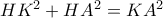 HK^2+HA^2=KA^2