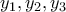 \displaystyle{y_1,y_2,y_3}
