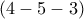 \left( {4 - 5 - 3} \right)