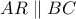 AR\parallel BC