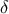 \displaystyle{ \delta}