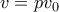 v = pv_0