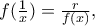 f(\frac{1}{x})=\frac{r}{f(x)},