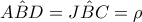 \hat{ABD}=\hat{JBC}=\rho