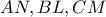 AN , BL , CM