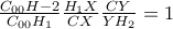 \frac{C_{00}H-2}{C_{00}H_1}\frac{H_1 X}{CX}\frac{CY}{YH_2}=1