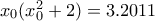 x_{0}(x_{0}^{2}+2)=3.2011
