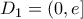 D_{1}=\left ( 0,e \right ]