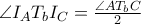 \angle I_{A}T_{b}I_{C}=\frac{\angle AT_{b}C}{2}