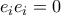 e_{i}e_{i}=0 e_{i}e_{i}=0