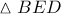 \vartriangle BED