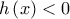 h\left ( x \right )< 0