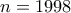 n=1998