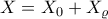 X=X_{0}+X_{\varrho }