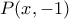 P(x,-1)