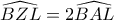 \widehat{BZL}=2\widehat{BAL}
