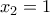 x_{2}=1 x_{2}=1