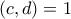 (c,d)=1