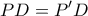 \displaystyle{PD=P&rsquo;D}