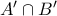 A' \cap B'