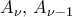 A_{\nu},\,A_{\nu-1}