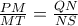 \frac{PM}{MT}=\frac{QN}{NS}