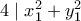 4 \mid x_1^2+y_1^2